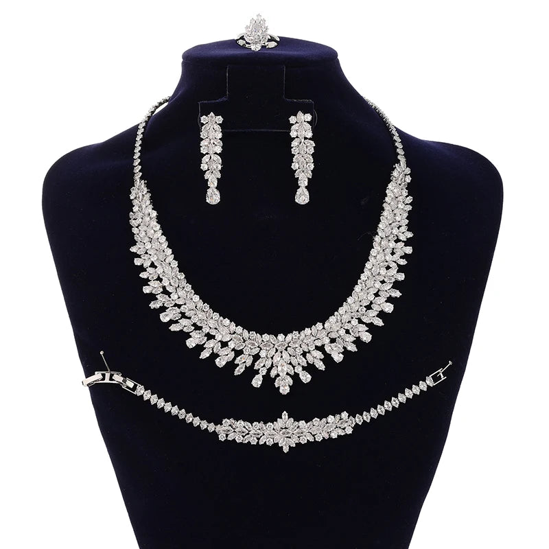Jewelry Sets HADIYANA Bridal Zirconia