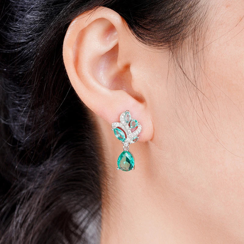 Gorgeous GreenDangle Earrings for Women