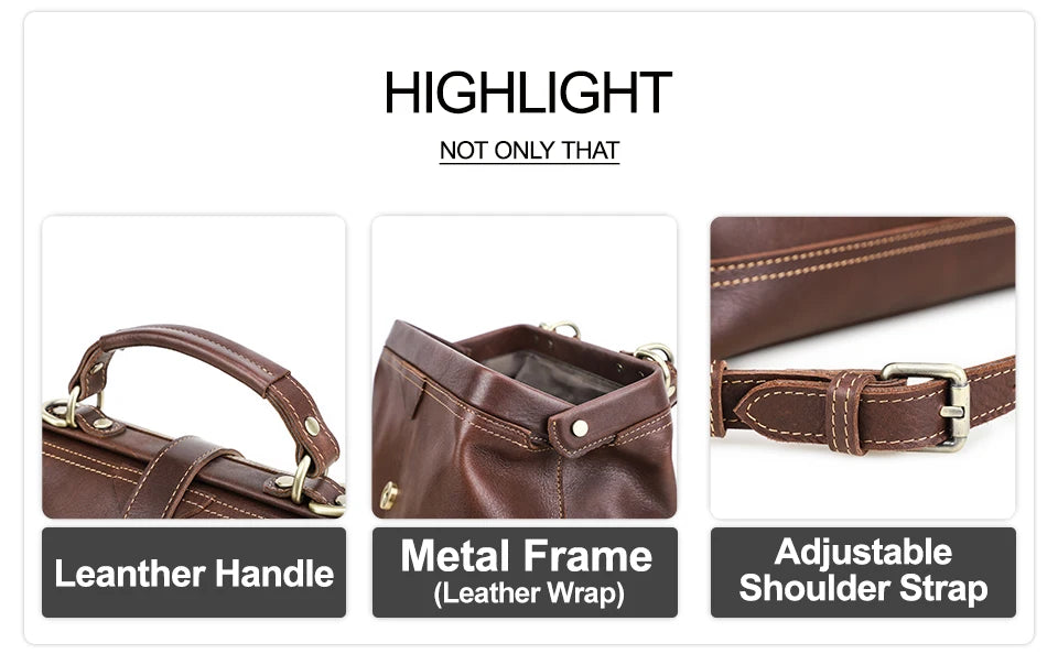 CONTACT'S Genuine Leather Sling Shoulder Bags for Women Luxury Designer Tote Bag Women‘s