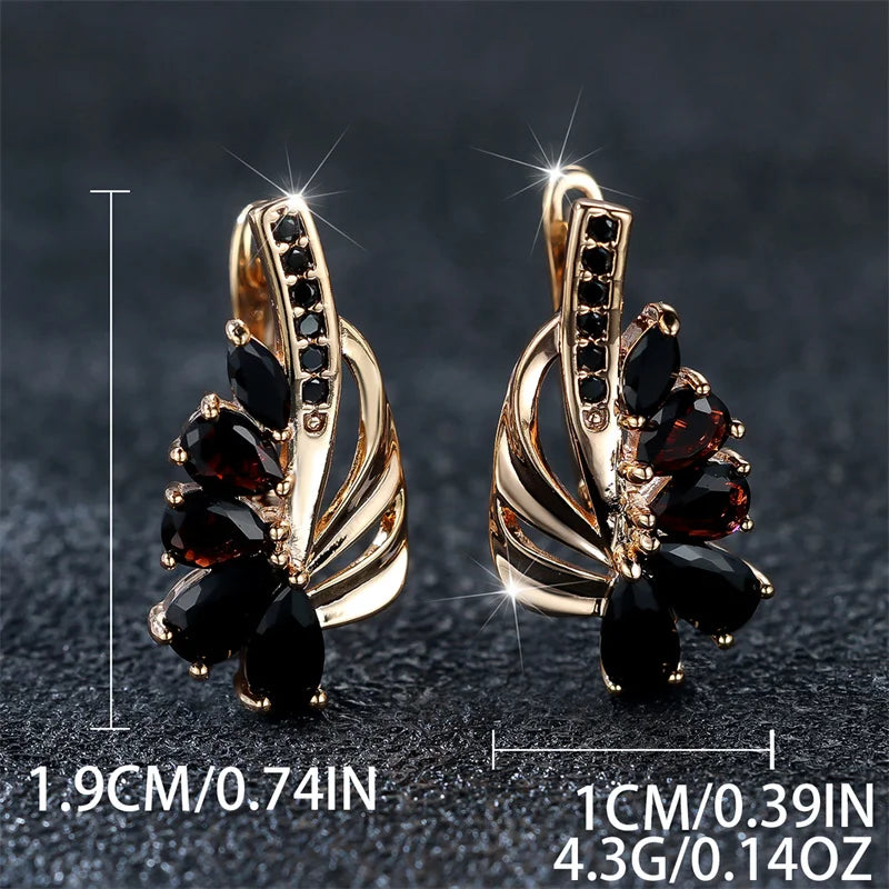 Luxury Female Earrings  Zircon