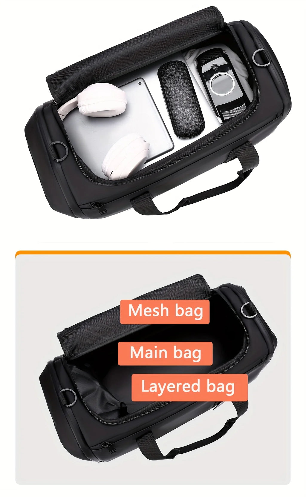Travel Bag for Men Spacious Sports Gym Bag