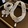 Flower  Necklaces Women French Luxury