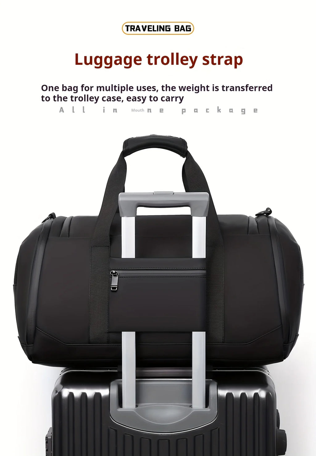 Travel Bag for Men Spacious Sports Gym Bag