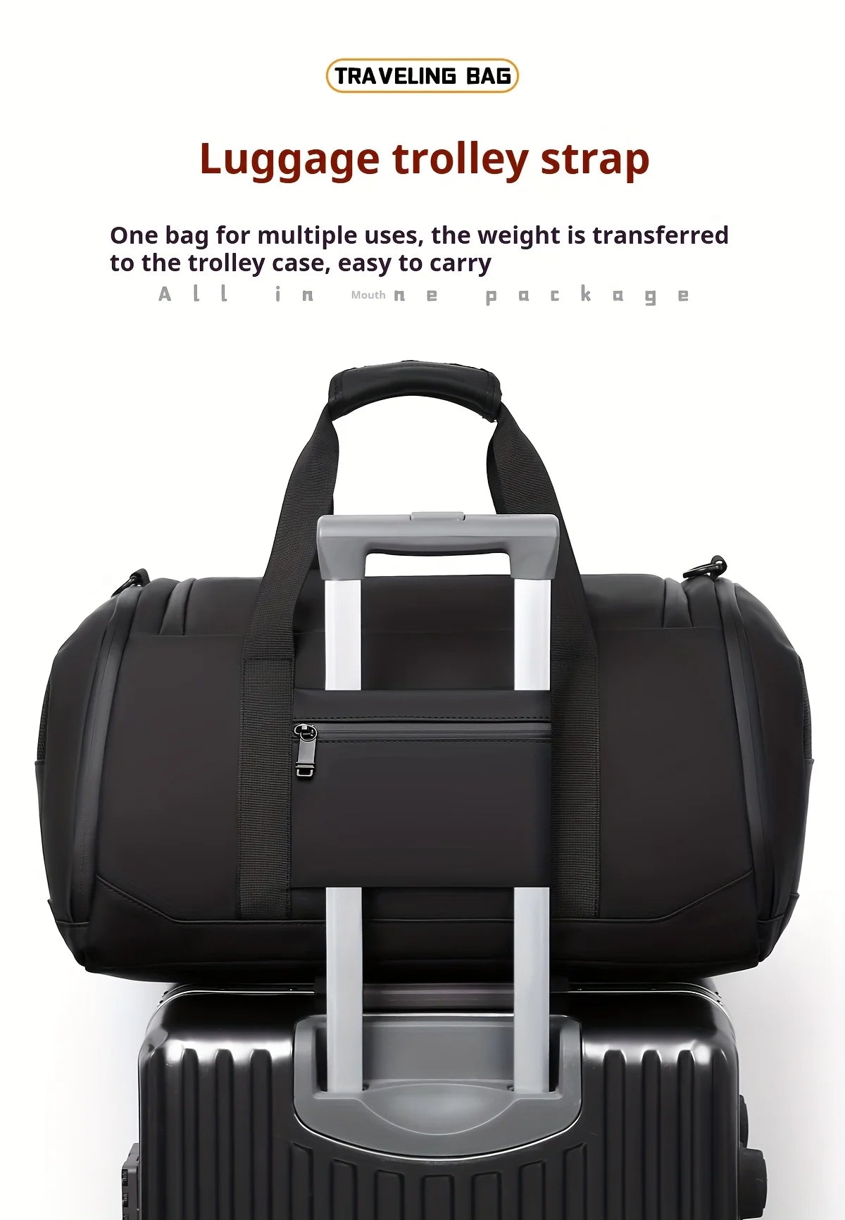 Travel Bag for Men Spacious Sports Gym Bag