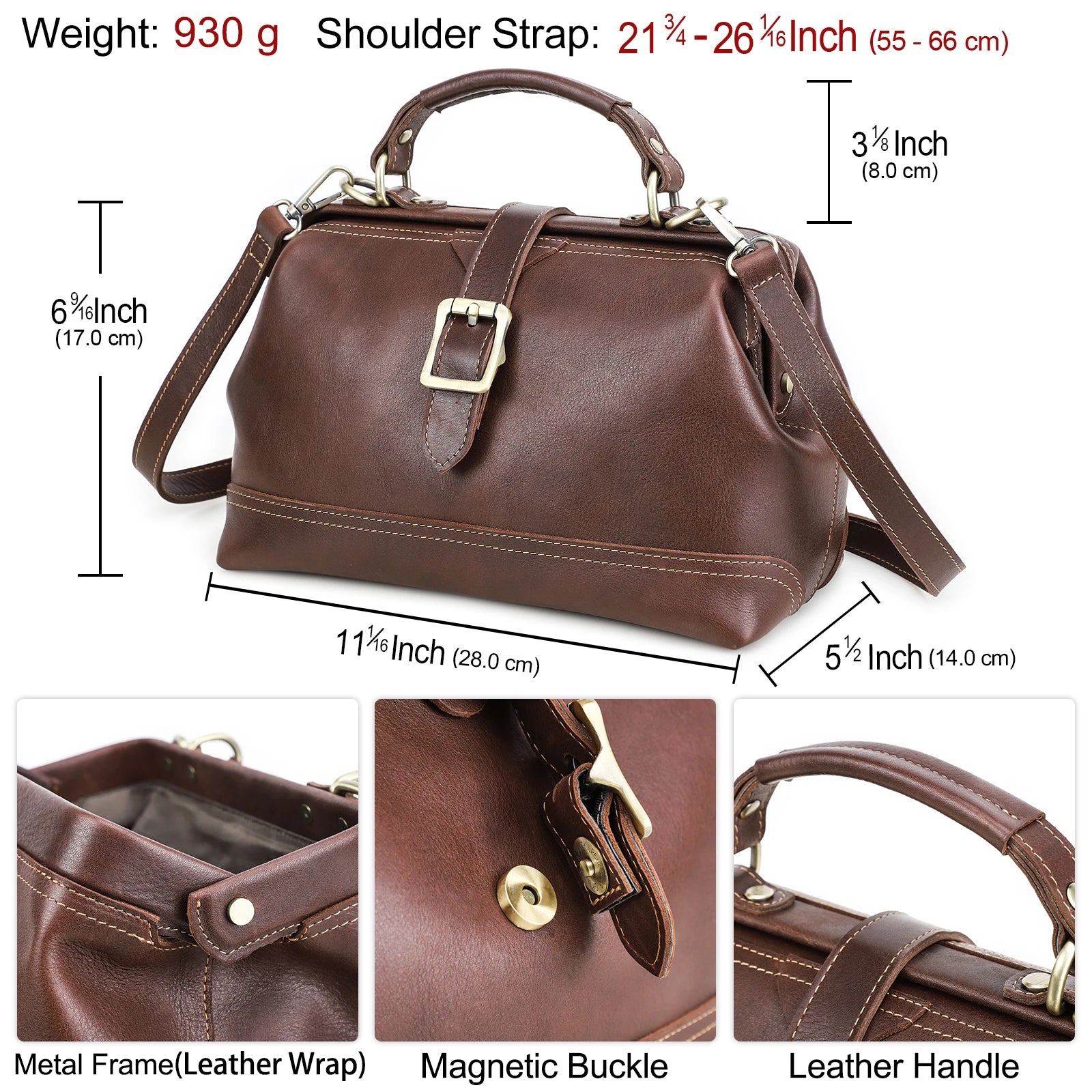 CONTACT'S Genuine Leather Sling Shoulder Bags for Women Luxury Designer Tote Bag Women‘s
