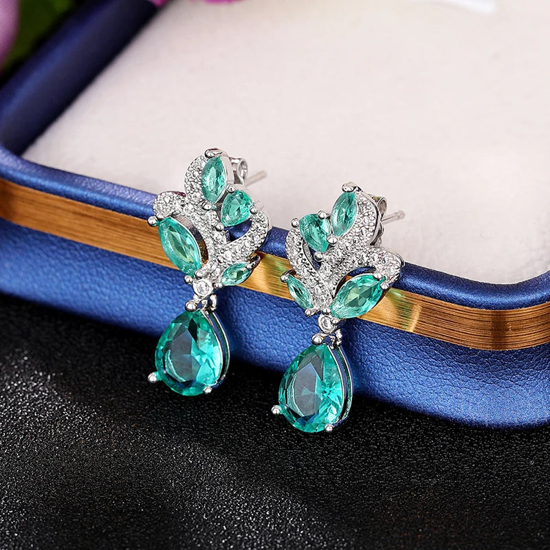Gorgeous GreenDangle Earrings for Women