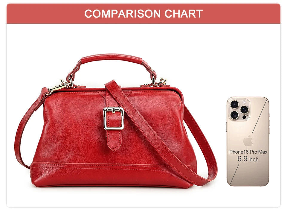 CONTACT'S Genuine Leather Sling Shoulder Bags for Women Luxury Designer Tote Bag Women‘s